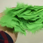 1pc Fashion Turkey Feather Duster with Black Reusable Plastic Handle Cleaning Tool white 35cm Fashion design
