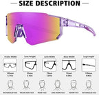 STORYCOAST Polarized Sports Sunglasses for Men Women,Driving Fishing Cycling Mountain Bike Sunglasses UV400 Protection