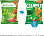 Quest Nutrition Chili Lime Tortilla Style Protein Chips, 20g Protein, 3g Net Carbs, Low Carb, Gluten Free, 1.1 oz (Pack of 12)