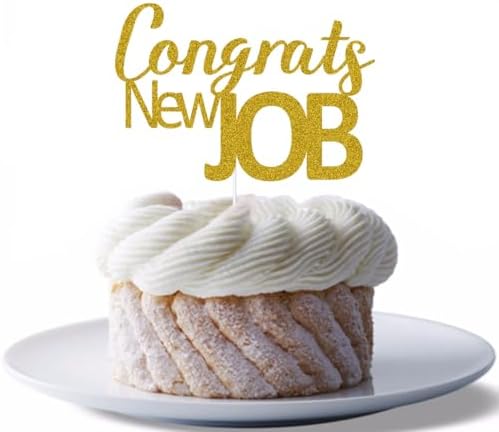 Congrats Your New Job Cake Topper, New Job Who Dis Cake Decor, Congratulations Party Decorations, We''ll Miss You, Farewell Goodluck