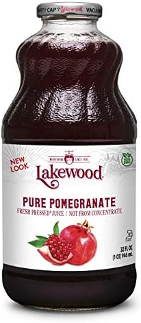 Lakewood PURE Pomegranate Juice, 32 Fl Oz (Pack of 6)