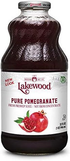 Lakewood PURE Pomegranate Juice, 32 Fl Oz (Pack of 6)
