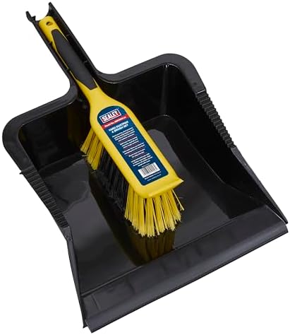 Sealey BM04 Dustpan and Brush Set Composite, 102mm x 231mm x 311mm, Blue