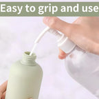 6.8oz Travel Shampoo and Conditioner Bottles,Refillable Squeeze Bottles with Flip Cap for Creams,Lotion,Shampoo,Conditioner(2 PCS)