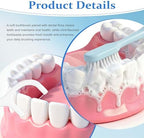 Disposable Toothbrushes with Toothpaste, Travel Toothbrush Kit, Individually Packaged, Light Grey, with Floss Picks, Suitable for Hotel, Home, Camping, Travel (100-PACK)