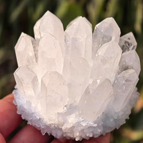Crystal Cluster Reiki Healing Stone Natural Quartz Point Mineral Crystal Specimen Home Decor Gift (About 600g White Crystal)