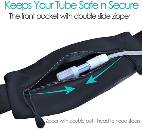 Peritoneal Dialysis Belt PD Catheter Holder Large Pocket G-Tube Abdominal Peg Feeding Tube Belts Kidney Protector Supplies for Adults Women Men