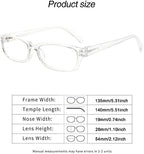 5 Pack Computer Reading Glasses Men and Women Anti Eyestrain Blue Light Blocking Glasses for Reading (5 Clear, 1.50)