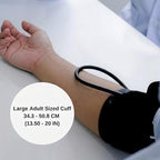 HCS Extra Large Blood Pressure Cuff, Manual - Adult BP Cuffs - XL Manual Blood Pressure Cuff Arm Monitor - Aneroid Sphygmomanometer - Medical Grade, Home Use, Elderly Care - w/Carrying Case