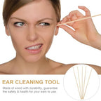 Healifty Ear Pick Bamboo Earwax Removal Spoon Tool 5pcs