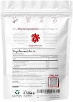 Mega Omega-3 Krill & Fish Oil 2,000mg Equivalent, 240 Softgels | Lemon Flavored | Burpless | Essential Fatty Acids & Astaxanthin | EPA 350mg + DHA 230mg | Heart & Brain Supplement