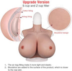Large Size Silicone Breastplate D-Z Cup Huge Fake Breasts Touch Like Real Breast Plate for Darg Queen Crossdressers