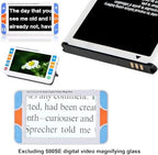 Portable Digital Video Magnifier Battery 5.0 Inch Magnifier Support Line Digital Reading (Excluding Digital Video Magnifier)