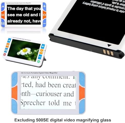 Portable Digital Video Magnifier Battery 5.0 Inch Magnifier Support Line Digital Reading (Excluding Digital Video Magnifier)