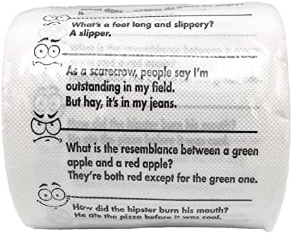 Island Dogs Crap Jokes Novelty Toilet Paper - 3-Ply Tissue with Hilarious Bathroom Humor – Perfect Gag Gift, Crazy Pranks and Funny Toilet Paper for Fun Bathroom Decor - Septic Safe