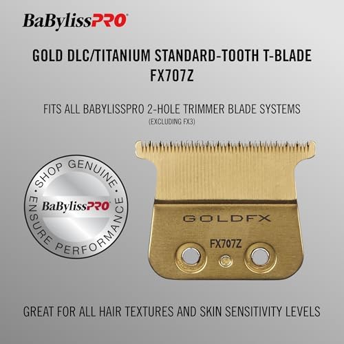 BaBylissPRO Replacement Blades, Standard and Fine-Tooth T-Blades for Outlining Hair Trimmers (FX787, FX799) and LoPROFX Trimmers (FX726, FX729)