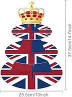 Lide Road 3 Tier British Flag Cake Stand - United Kingdom Party Cardboard Cake Tower Stand - Round Cupcake Tower for National Day & Theme Parties