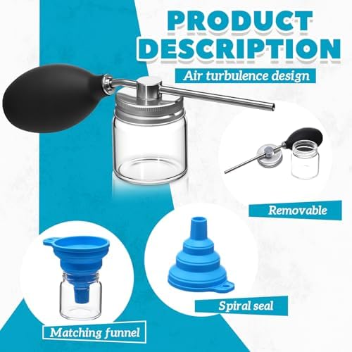 Patelai Diatomaceous Earth Powder Duster, Food Grade Bulb Applicator, Garden Dispenser Sprayer, 2 oz Home Powder Tool for Indoor and Outdoor Use