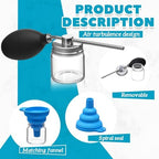 Patelai Diatomaceous Earth Powder Duster, Food Grade Bulb Applicator, Garden Dispenser Sprayer, 2 oz Home Powder Tool for Indoor and Outdoor Use