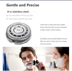 SH60 Replacement Blades Compatible with Philips Norelco Series 6000, SH60 Replacement Shaver Heads Compatible with Philips Razors S6880/81 S6850/85 S6810/82 Etc Modesl (3 pack)