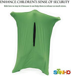 SANHO Dynamic Movement Sensory Body sock, Large,9-12 years old,56''HX28''W,Good for Height:52"-61",Updated Version,Olive Green