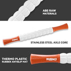 Muscle Roller Massage Roller Stick- Deep Tissue Fascia Blaster for Myofascial Pain Relief, Lymphatic Drainage & Body Sculpting, Handheld Physical Therapy & Recovery Tool(Orange White -18 inch)