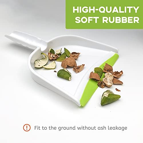 Broom Dustpan Brush Small Dust pan: Small Broom and Dustpan Set Mini Dust pan and Brush Set for Desk, Home, Camping Tent (Light Green)