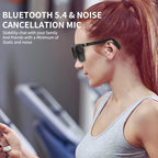 𝐒𝐦𝐚𝐫𝐭 𝐆𝐥𝐚𝐬𝐬𝐞𝐬 with Voice Assistant, Built-in Speaker and Microphone, Photochromic Blue Light Filtering Lenses, UV Protection Polarized Bluetooth Sunglasses for Men and Women (Photochromic)