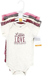 Hudson Baby Unisex Baby Cotton Bodysuits (5 Piece)