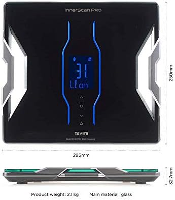 Tanita RD-901 InnerScan PRO Full Body Composition Monitor - Japan Technology - Multi Frequency Analysis - Bluetooth Smart Scale - Muscle Quality Score - 440 lb Capacity - LED Display