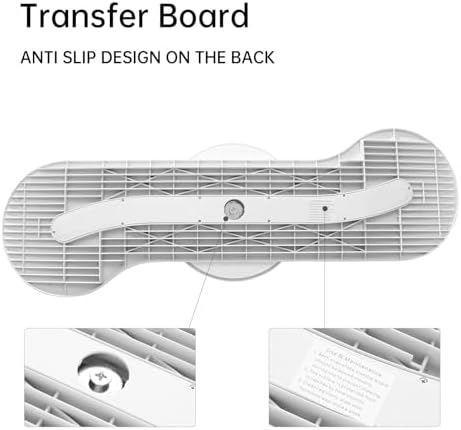 Mobility Transfer Board with Sliding Disk, FSA Eligible, Patient Transfer System for Wheelchair Users, No-Lift Design