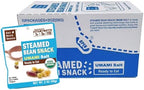 【Eat More Beans】 STEAMED BEAN SNACK -UMAMI Salt USDA Certified Healthy Vegan Snacks Ready to Eat Fully Cooked- Box of 10 packs(2oz, 10packs)