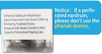 Hearing Aid Domes for Phonak Replacements, Phonak Hearing Aid Domes 2 Packs (20 Domes), Universal Domes for Phonak Hearing Aid Accessories. (Power Dome, Medium, 11.5 mm, 0.45 inches)