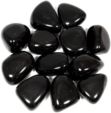 Pachamama Essentials Black Obsidian Tumbled - Healing Stone - Crystal Healing Rock 20-25mm (10)