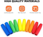Foam Grip Tubing, Foam Tubes Grip Aid for Utensils, Adaptive Utensil Cutlery Padding Grip Handle for Disabled, Elderly, Arthritic and Handicapped (Arc Shaped)