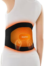 IKEEPFIT Portable Heating Pad for Back, Cordless Wearable Heat Belt with Massager for Lower Back Pain Relief, Battery Powered 8000 mAh Rechargeable, MAXwarm® 3.0, Gift for Women Men 90-310 lbs
