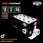 d3 AST Athletic Sports Tape White 2" x 15yds (24 Rolls) Bulk Box Hand Tearable Zinc Oxide Joint Strapping First Aid & Medical Trainers Support for Athletes