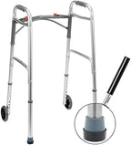 Lifeswonderful Four Carpet Glide Plastic Caps Skis for Folding Walkers & Zimmer Frames, for Tip with 1 9/16" (40mm) Base