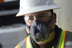 GVS Elipse P100 Dust Half Mask Respirator with replaceable and reusable filters included, Blue