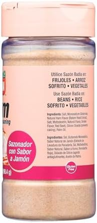 Badia Ham Seasoning 7 oz – Savory Natural Ham Flavor for Beans, Rice, Soups, Stews, & Charcuterie