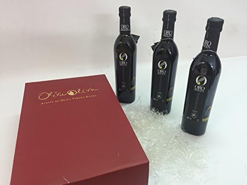 3 bottles Oro Bailen Family Reserve - Extra Virgin Olive Oil, New Harvest, 17-Ounce / 500 ml