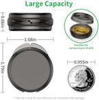 Urekt Small Pill Box, (4 Pack) Travel Pill Case Portable Daily Pill Organizer Mini Medicine Storage Container for Pocket Purse Cod Liver Oil Storage Box Earplug Case