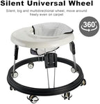 The Foldable Baby Walker, Suitable for 66-80cm Height Wheeled Baby boy and Girl Walker, Mute Anti-Rollover Baby Walker, Avoid Bicycle Rollover, Foldable Baby Chair