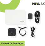 Phonak TV Connector for Hearing Aids – Wireless Bluetooth Audio Streaming Device for Clear TV Sound, Compatible with Phonak Marvel, Paradise, Lumity, Life, Infinio & Unitron Hearing Aids