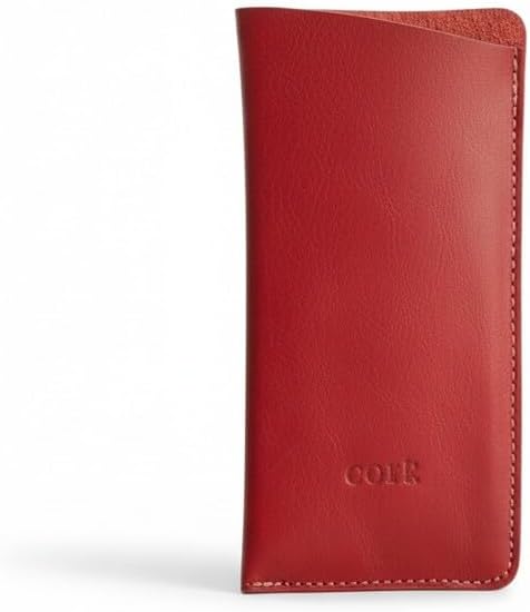 Genuine Leather Glasses Case and Reading Glasses Case 6.69 x 3.54 inches, Available in Red, Brown Beige Black.Glasses