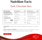 RED Delight®™ Dark Chocolate 12 Count Box of Grab N Go Travel Size Bars (0.92 Ounces Each) with 14" Plush Teddy Bear (1 Box - Total of 12 Bars + 14" Plush Teddy Bear)