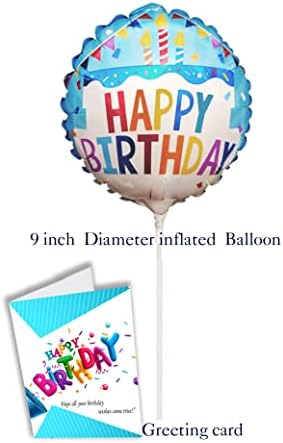 Birthday Gift Basket Candy variety pack with a Happy Birthday Balloon Care Package w/snacks and greeting card, for boy, girl, teenage, adults, best friend, Girlfriend, Boyfriend