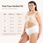 Carer Incontinence Underwear for Women 3 Pack Women’s Incontinence Briefs Washable Reusable Leak Proof Underwear for Women Incontinence Panties Leak Protection (White, Large)