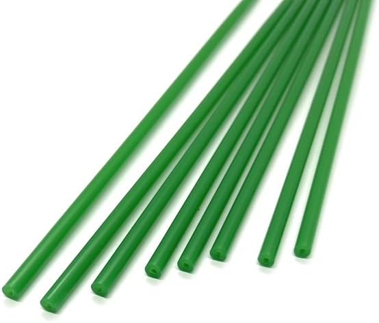 50 Plastic 150mm (6") x 3.5mm Green Lollipop Sticks for Cake Pops or Lollipop Candy