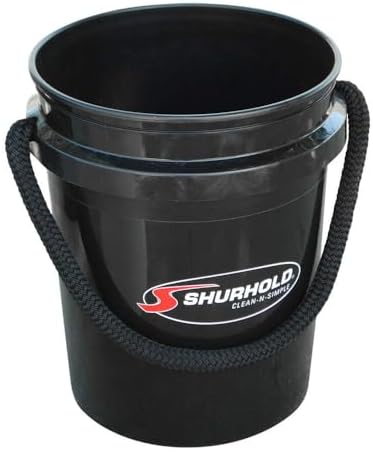 Shurhold World's Best Rope Handle Bucket - 5 Gallon - Black
